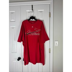 Majestic Cardinals Men’s Red Shirt Size 5 XL Tall